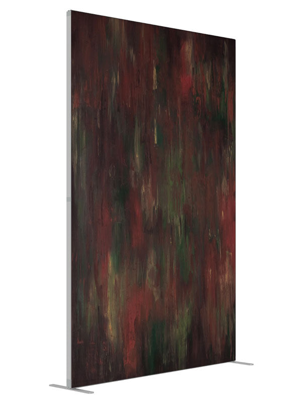 Rust Red Elegance shown at an angled view, photography backdrop panel for Denny StudioEdge silicone edge frame, 5 ft