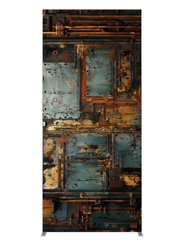 Rustic Industrial Decay Panel, photography backdrop panel for Denny StudioEdge silicone edge frame, 3 ft