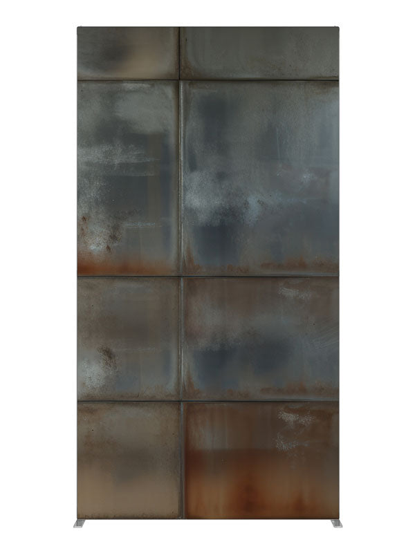 Rustic Industrial Metal Panels, photography backdrop panel for Denny StudioEdge silicone edge frame, 4 ft