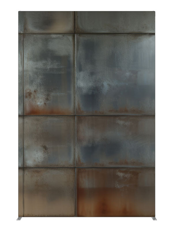 Rustic Industrial Metal Panels, photography backdrop panel for Denny StudioEdge silicone edge frame, 5 ft