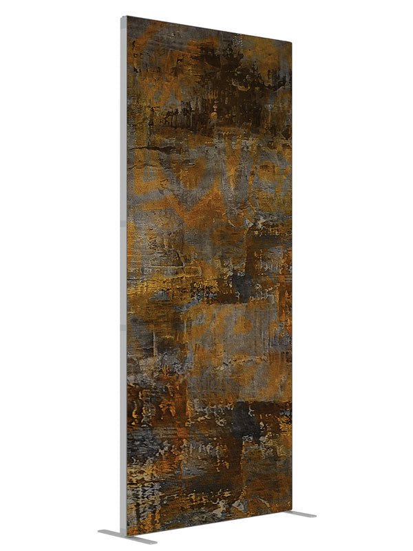 Rusty Dreams shown at an angled view, photography backdrop panel for Denny StudioEdge silicone edge frame, 3 ft