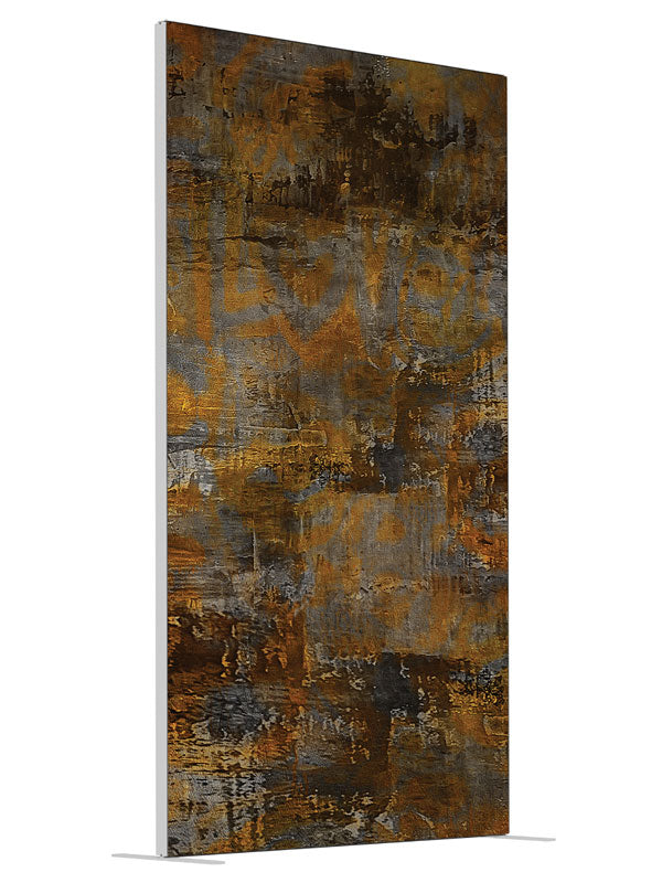 Rusty Dreams shown at an angled view, photography backdrop panel for Denny StudioEdge silicone edge frame, 4 ft