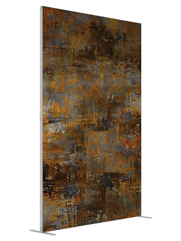 Rusty Dreams shown at an angled view, photography backdrop panel for Denny StudioEdge silicone edge frame, 5 ft