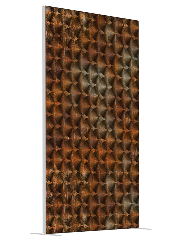 Rusty Scales shown at an angled view, photography backdrop panel for Denny StudioEdge silicone edge frame, 4 ft