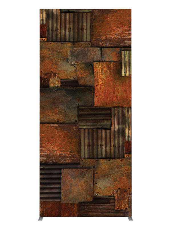 Rusty Warehouse, photography backdrop panel for Denny StudioEdge silicone edge frame, 3 ft