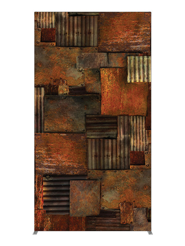Rusty Warehouse, photography backdrop panel for Denny StudioEdge silicone edge frame, 4 ft