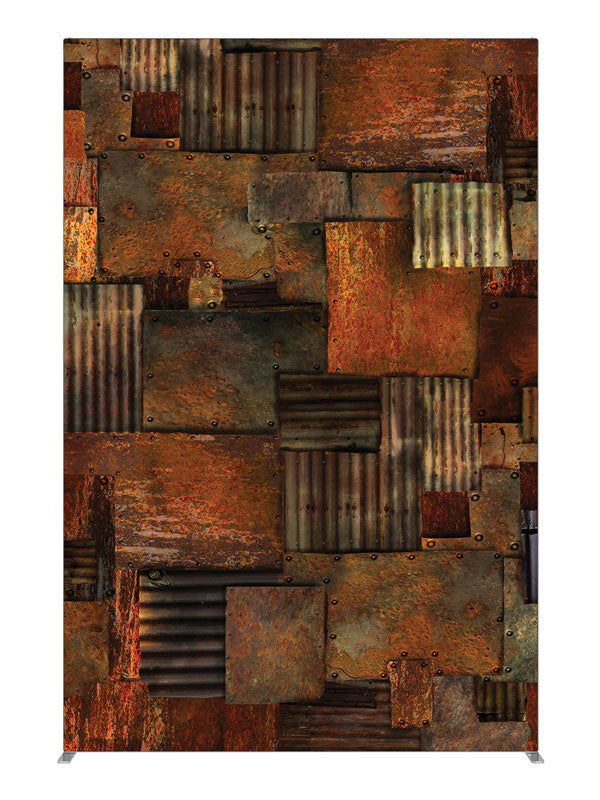 Rusty Warehouse, photography backdrop panel for Denny StudioEdge silicone edge frame, 5 ft