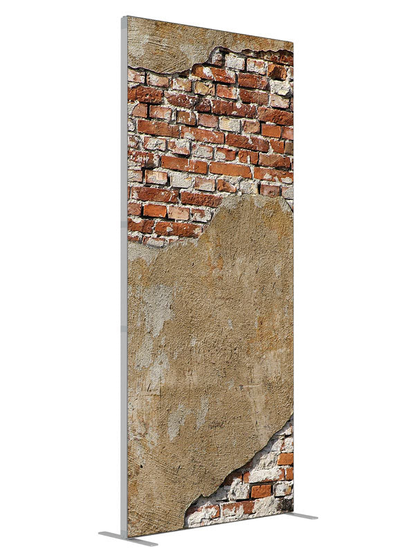 San Antonio Brick shown at an angled view, photography backdrop panel for Denny StudioEdge silicone edge frame, 3 ft