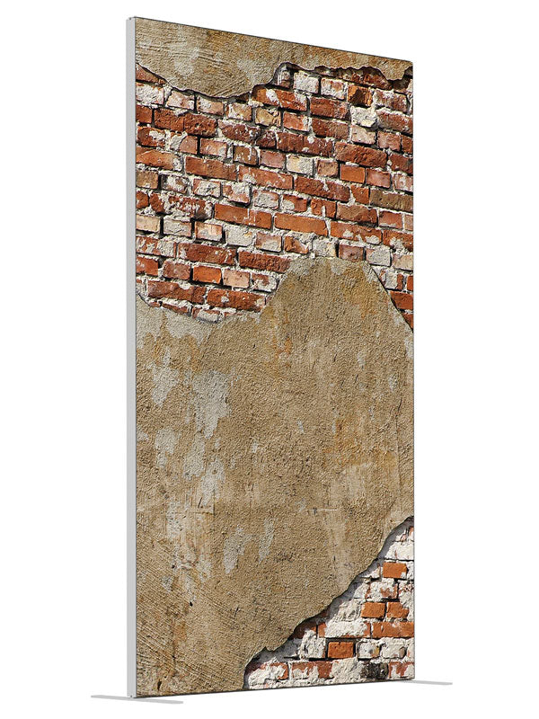 San Antonio Brick shown at an angled view, photography backdrop panel for Denny StudioEdge silicone edge frame, 4 ft