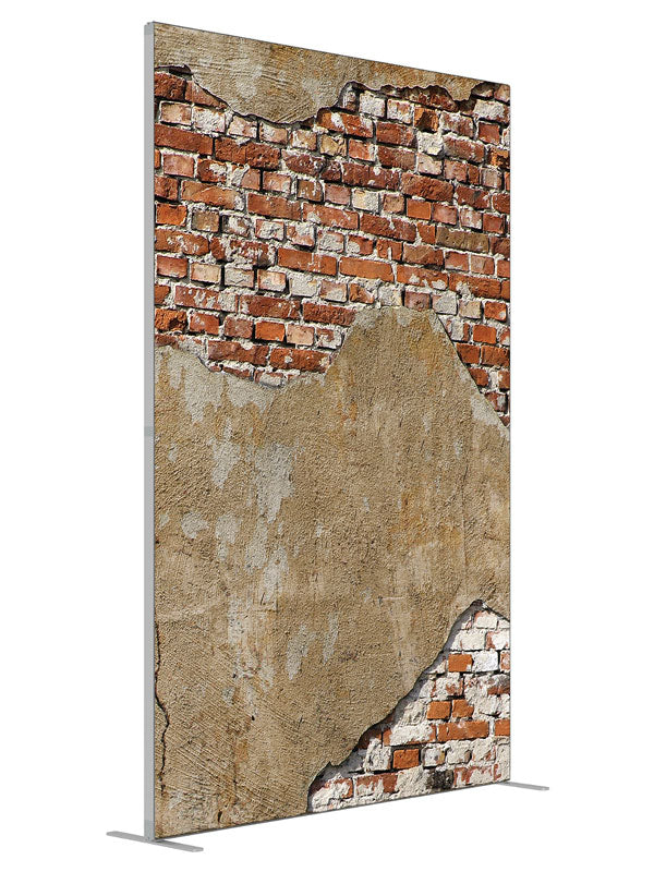 San Antonio Brick shown at an angled view, photography backdrop panel for Denny StudioEdge silicone edge frame, 5 ft