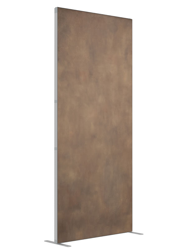 Sandal Brown Derby shown at an angled view, photography backdrop panel for Denny StudioEdge silicone edge frame, 3 ft