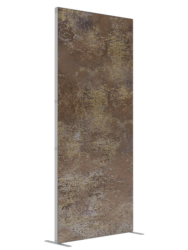 Scraped Concrete Wall shown at an angled view, photography backdrop panel for Denny StudioEdge silicone edge frame, 3 ft