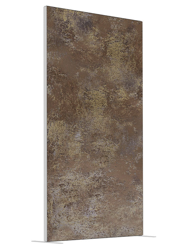 Scraped Concrete Wall shown at an angled view, photography backdrop panel for Denny StudioEdge silicone edge frame, 4 ft