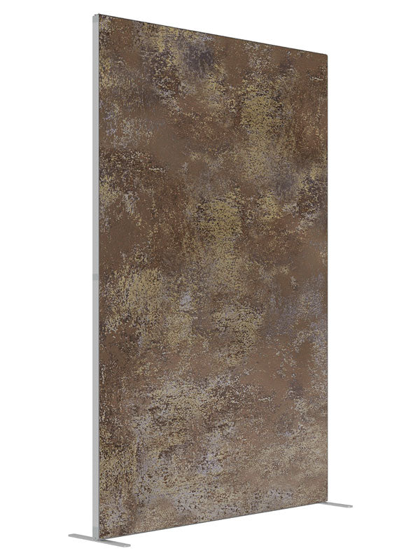 Scraped Concrete Wall shown at an angled view, photography backdrop panel for Denny StudioEdge silicone edge frame, 5 ft