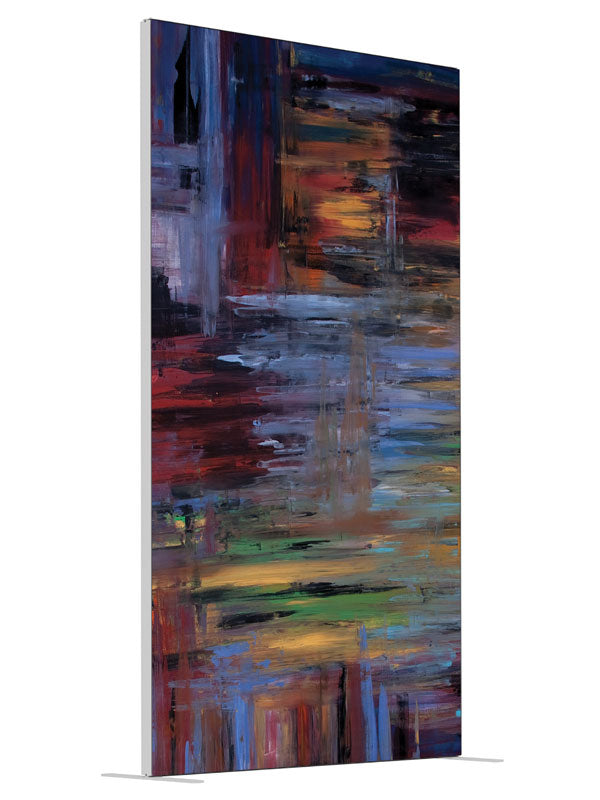 Scratchy shown at an angled view, photography backdrop panel for Denny StudioEdge silicone edge frame, 4 ft