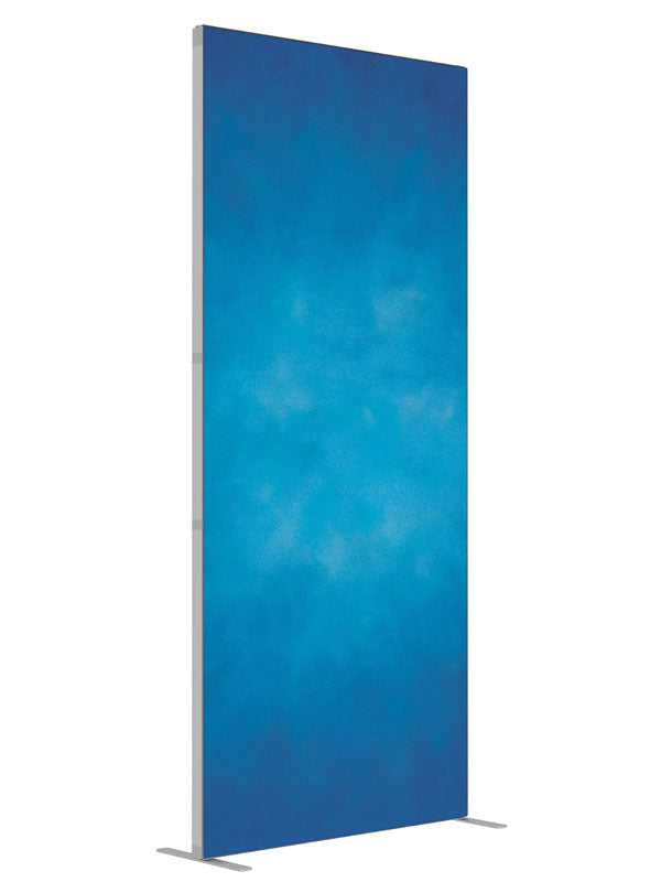 Scuba Blue shown at an angled view, photography backdrop panel for Denny StudioEdge silicone edge frame, 3 ft