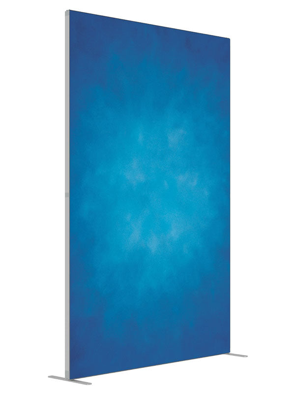 Scuba Blue shown at an angled view, photography backdrop panel for Denny StudioEdge silicone edge frame, 5 ft