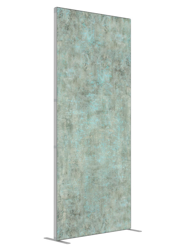 Seafoam shown at an angled view, photography backdrop panel for Denny StudioEdge silicone edge frame, 3 ft
