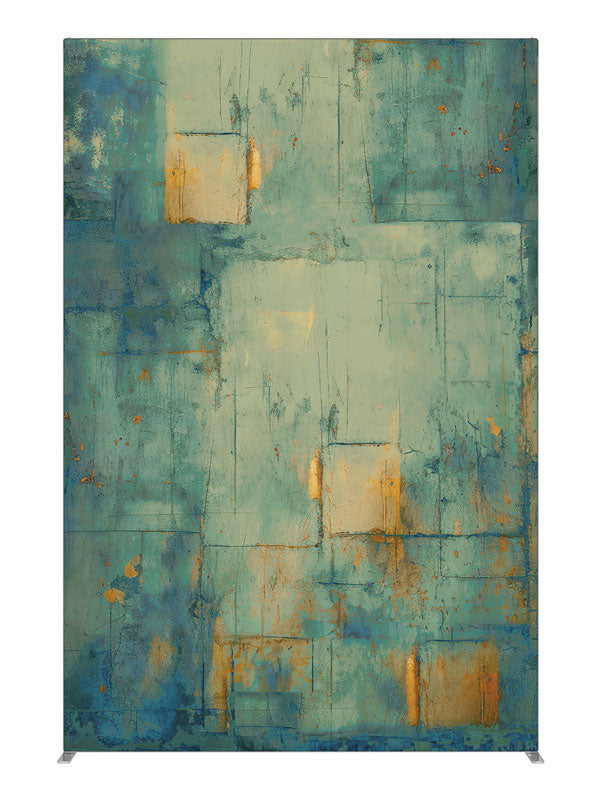 Segmented Texture Aqua, photography backdrop panel for Denny StudioEdge silicone edge frame, 5 ft