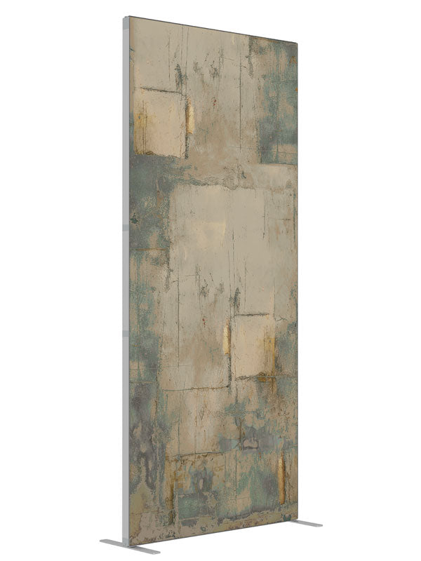 Segmented Texture Gray shown at an angled view, photography backdrop panel for Denny StudioEdge silicone edge frame, 3 ft