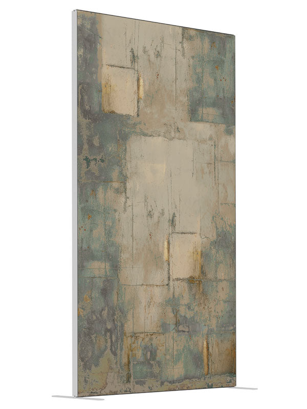 Segmented Texture Gray shown at an angled view, photography backdrop panel for Denny StudioEdge silicone edge frame, 4 ft