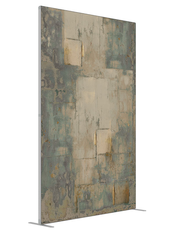 Segmented Texture Gray shown at an angled view, photography backdrop panel for Denny StudioEdge silicone edge frame, 5 ft