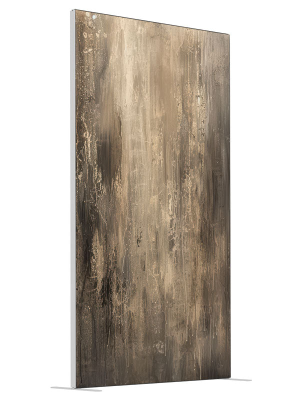 Sepia Serenity shown at an angled view, photography backdrop panel for Denny StudioEdge silicone edge frame, 4 ft