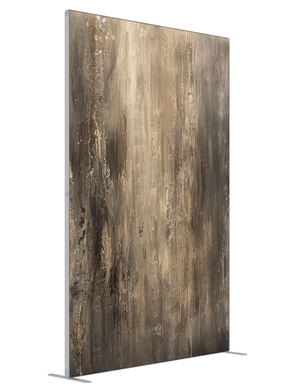 Sepia Serenity shown at an angled view, photography backdrop panel for Denny StudioEdge silicone edge frame, 5 ft