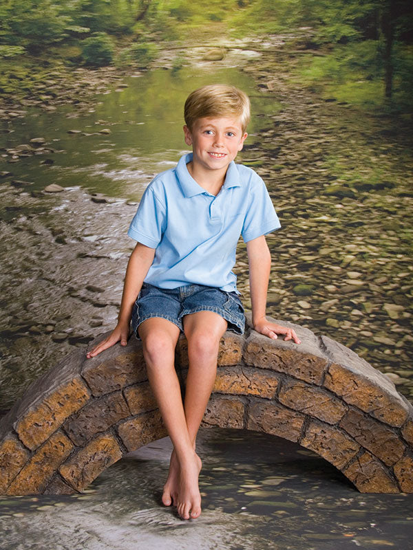 Stone Brick Footbridge & Wall Prop
