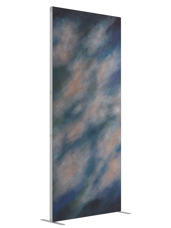Shadows Realm shown at an angled view, photography backdrop panel for Denny StudioEdge silicone edge frame, 3 ft