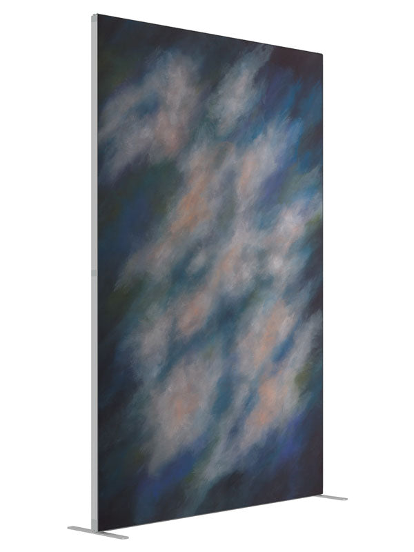 Shadows Realm shown at an angled view, photography backdrop panel for Denny StudioEdge silicone edge frame, 5 ft