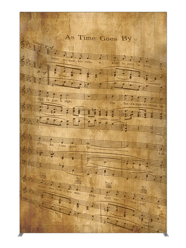 Sheet Music, photography backdrop panel for Denny StudioEdge silicone edge frame, 5 ft