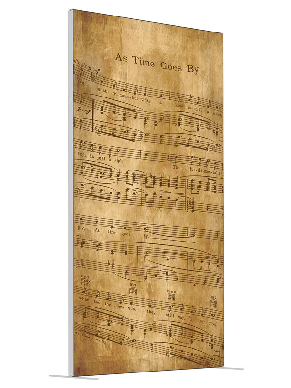 Sheet Music shown at an angled view, photography backdrop panel for Denny StudioEdge silicone edge frame, 4 ft