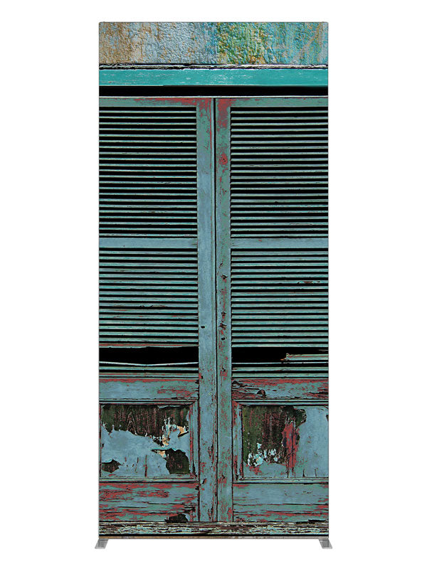 Shutter Doors, photography backdrop panel for Denny StudioEdge silicone edge frame, 3 ft