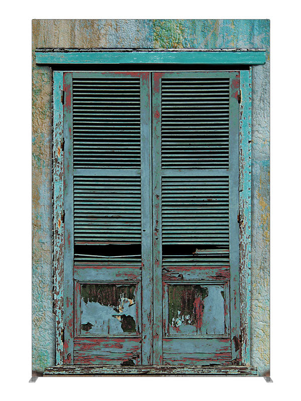 Shutter Doors, photography backdrop panel for Denny StudioEdge silicone edge frame, 5 ft