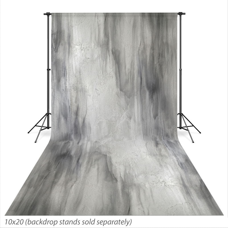 Silver Birch Silver Gray mottled texture photography backdrop shown at the full 10x20 size CP-8989