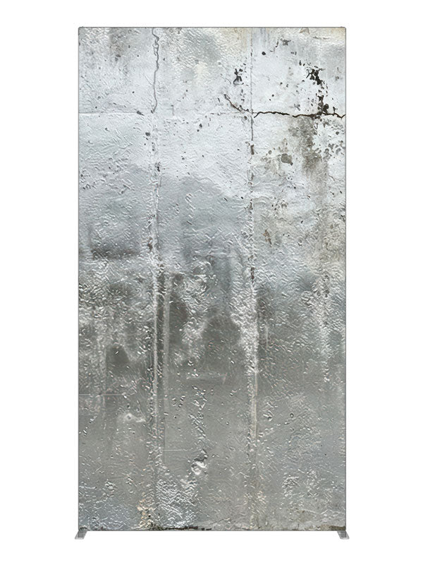 Silver Gray Textured Plaster Wall, photography backdrop panel for Denny StudioEdge silicone edge frame, 4 ft