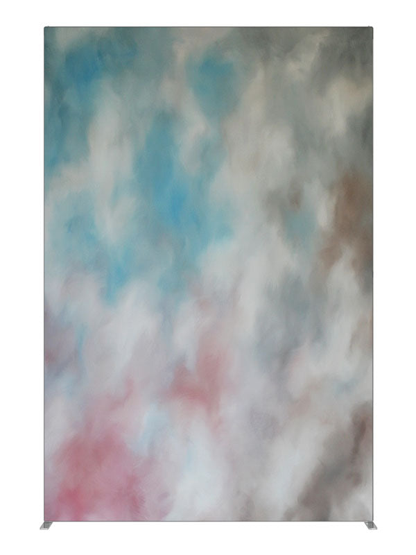 Soft gray teal cloud, photography backdrop panel for Denny StudioEdge silicone edge frame, 5 ft