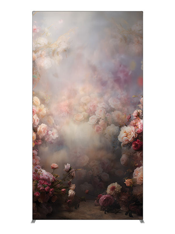 Soft misty rose garden floral printed backdrop 4ft - Denny StudioEdge SECP-8491
