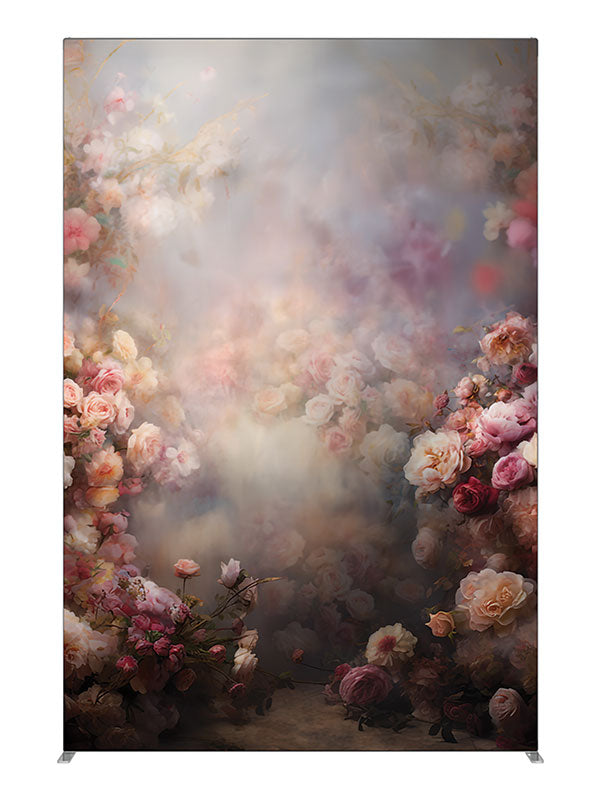 Soft misty rose garden floral printed backdrop 5ft - Denny StudioEdge SECP-8491