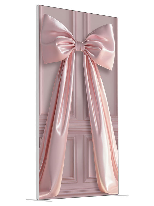 Soft Pink Paneled Wall shown at an angled view, photography backdrop panel for Denny StudioEdge silicone edge frame, 4 ft