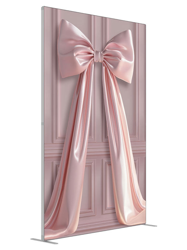 Soft Pink Paneled Wall shown at an angled view, photography backdrop panel for Denny StudioEdge silicone edge frame, 5 ft