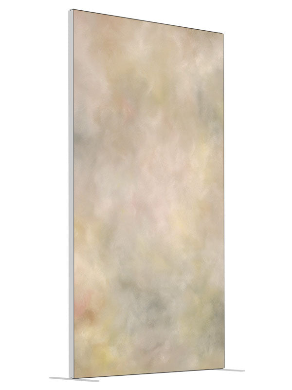 Soft Solitude shown at an angled view, photography backdrop panel for Denny StudioEdge silicone edge frame, 4 ft