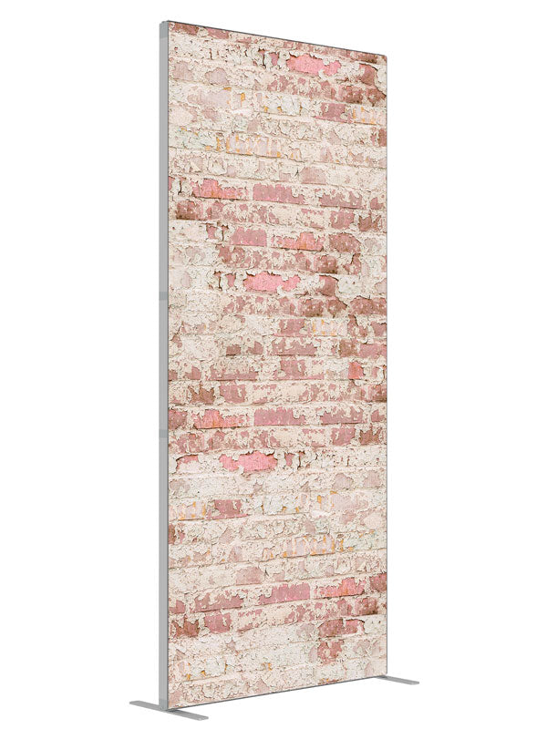 SoHo Pink shown at an angled view, photography backdrop panel for Denny StudioEdge silicone edge frame, 3 ft