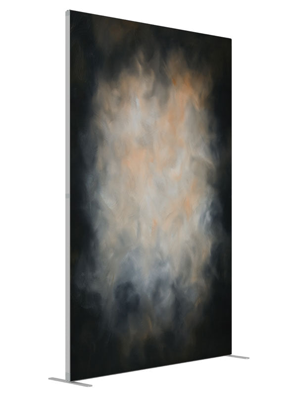 Spectral Night shown at an angled view, photography backdrop panel for Denny StudioEdge silicone edge frame, 5 ft
