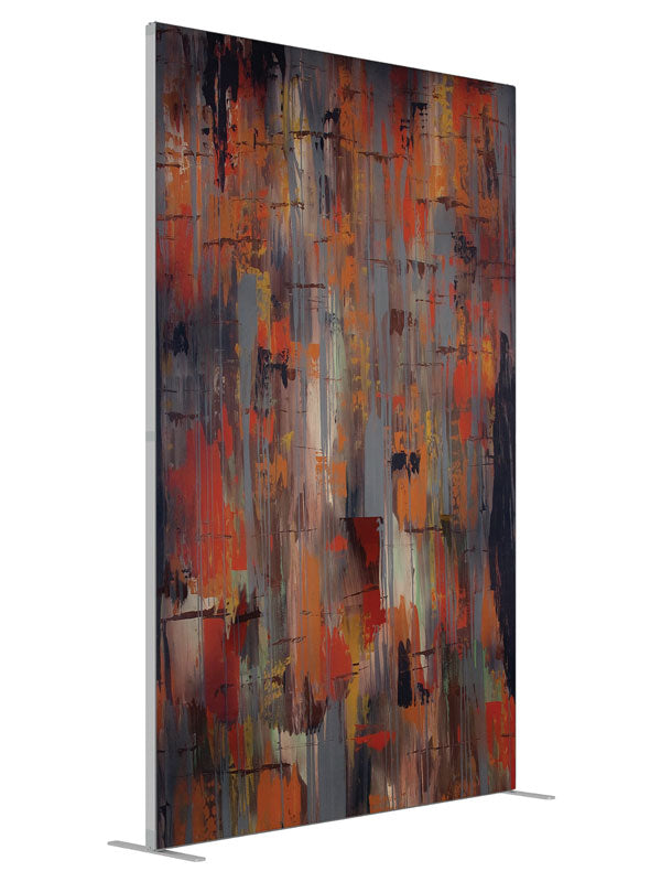 Splat Plank Texture shown at an angled view, photography backdrop panel for Denny StudioEdge silicone edge frame, 5 ft
