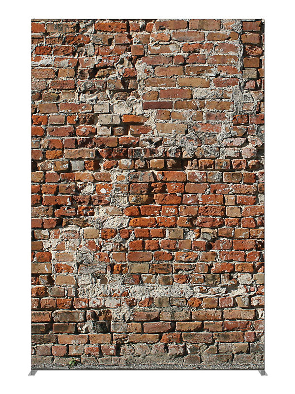 Split Brick, photography backdrop panel for Denny StudioEdge silicone edge frame, 5 ft