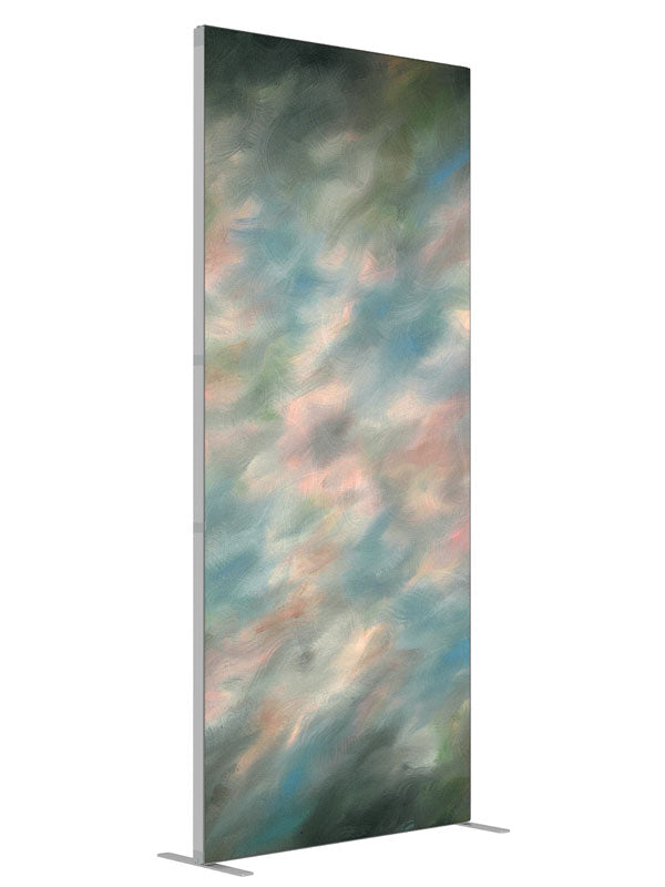 Spring Collage shown at an angled view, photography backdrop panel for Denny StudioEdge silicone edge frame, 3 ft