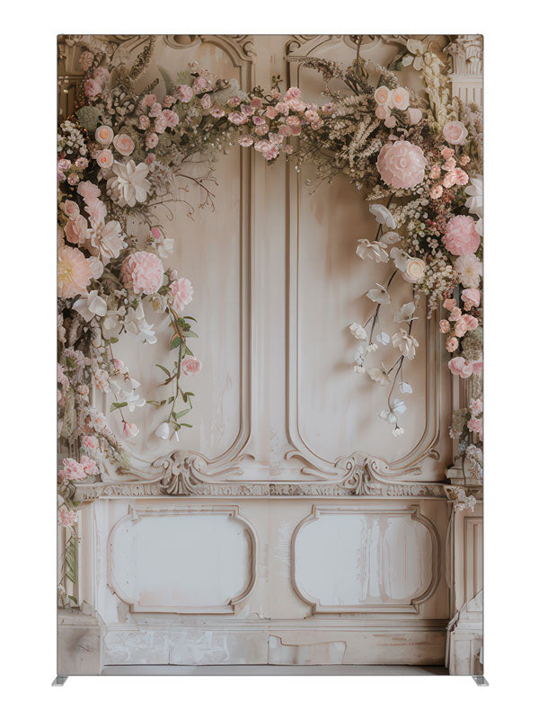 Spring Manor Floral, photography backdrop panel for Denny StudioEdge silicone edge frame, 5 ft