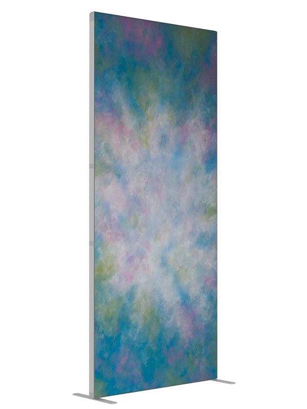 St. Kitts shown at an angled view, photography backdrop panel for Denny StudioEdge silicone edge frame, 3 ft